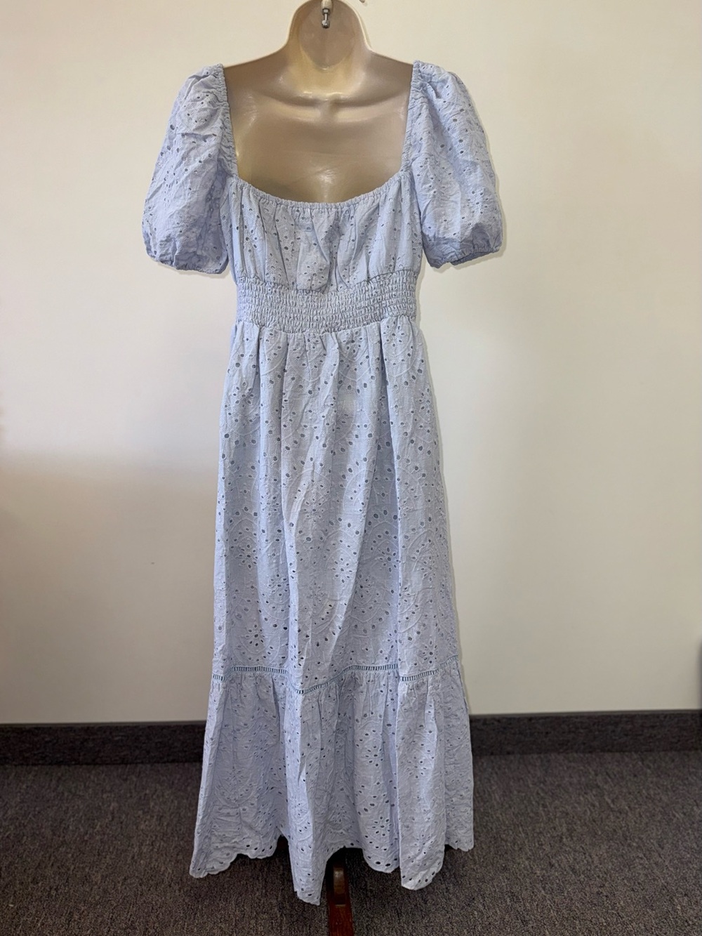NWT Simplee (Small) Brand New Light Blue Buttoned Maxi Dress - Picture 5 of 6